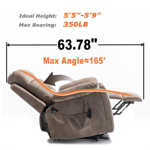 Electric Recliner Chair with Massage and Heating for Elderly J4181