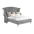 Deanna Tufted Upholstered Bed Grey, Eastern King