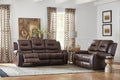 Cambridge Clark Two Piece Set: Sofa, Loveseat Living Room Furniture, Brown