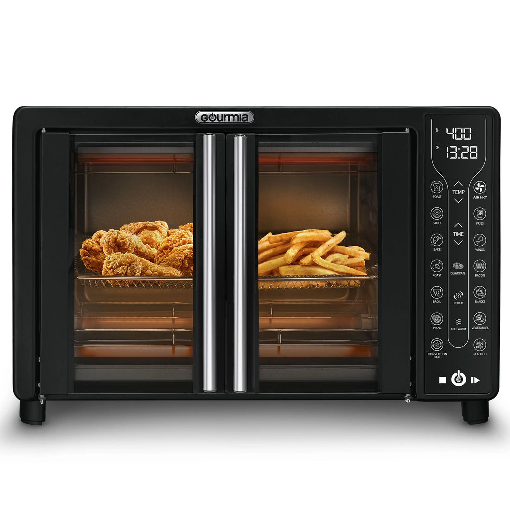 Black Digital French Door Air Fryer Toaster Oven G568