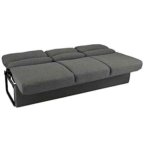 RecPro 72" RV Jackknife Sleeper Sofa with Drop-Down Console, Cloth Fabric Q782490