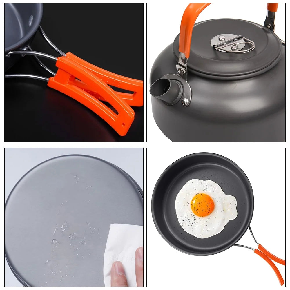ZTOO 10 Piece Aluminum Camping Mess Kit W331