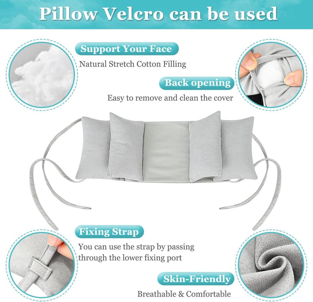 Neck Wedge Stabilizer Pillow for Sleeping Head Upright Medical Positioning V1255