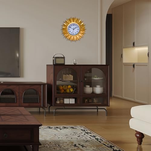 Retro Wall Clock 12 inch Farmhouse Quartz Battery Operated W125