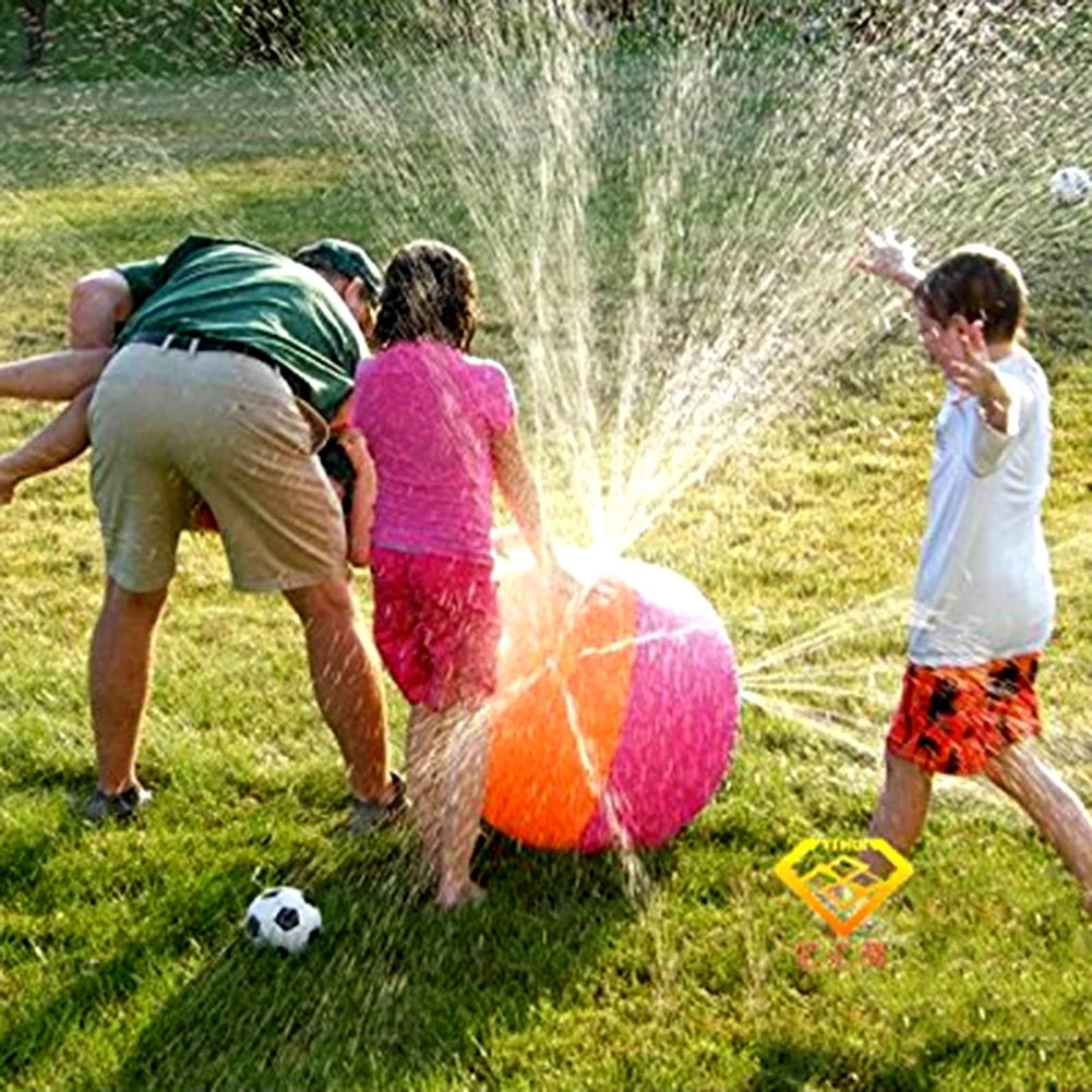 Ludlz Kids Inflatable Beach Sprinkler Water Spray Ball for Garden & Parties 30" B766940