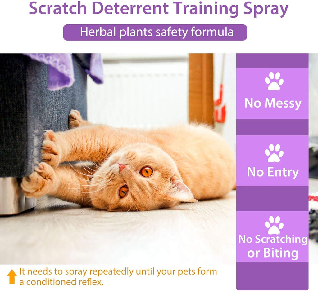 Cat Deterrent Spray 120ML Natural Indoor Outdoor Pet Behavior Training G7263