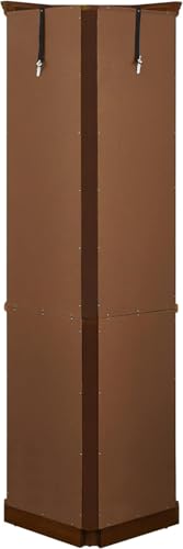 Lighted Corner Curio Cabinet with 4 Adjustable Shelves, Cherry Z6402