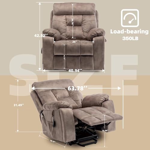 Electric Recliner Chair with Massage and Heating for Elderly J4181
