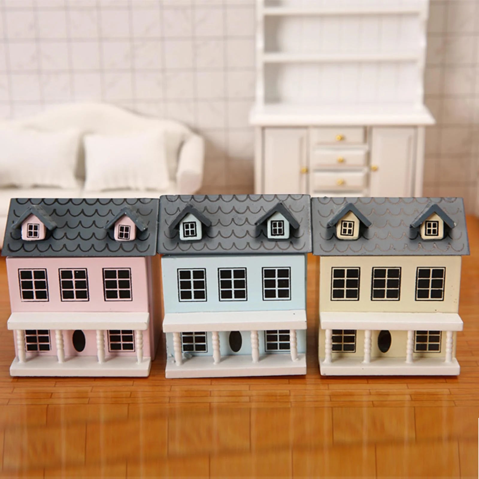 VIEGINE Miniature Villa Dollhouse Furniture Toy for 1:12 DIY BJD Dolls W18326