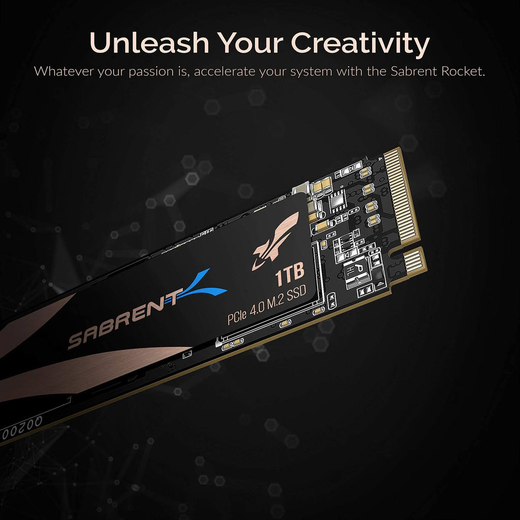 Sabrent 1TB Rocket NVMe 4.0 PCIe M.2 Internal SSD H1272