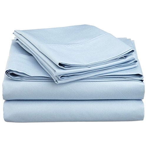 500-Thread-Count Egyptian Cotton Super Soft Extra Deep Pocket Fitted Sheet/Bottom Sheet Queen Solid White Fit Up to 21" inches Deep Pocket Fully Elastic All Around