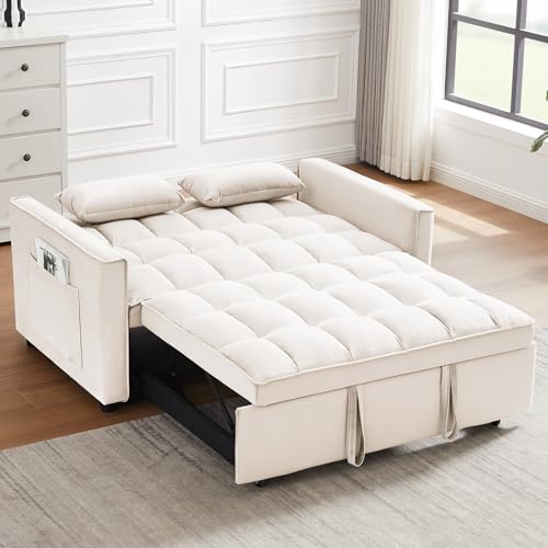 Sleeper Sofa Bed 3 in 1 Convertible Futon Couch with Reclining Backrest L1199