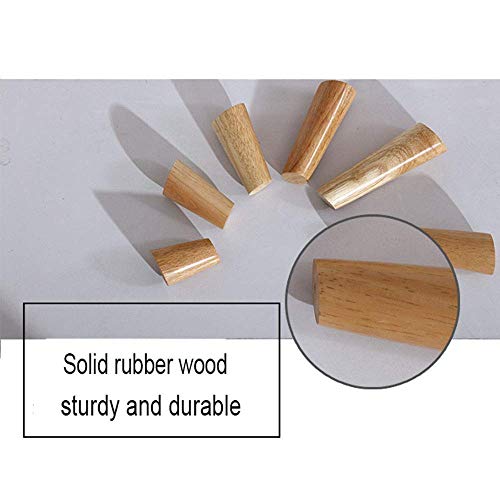 4Pcs Tapered Wooden Furniture Legs for Sofa Desk Cabinet, 1000 Lbs Load, 60cm S598809