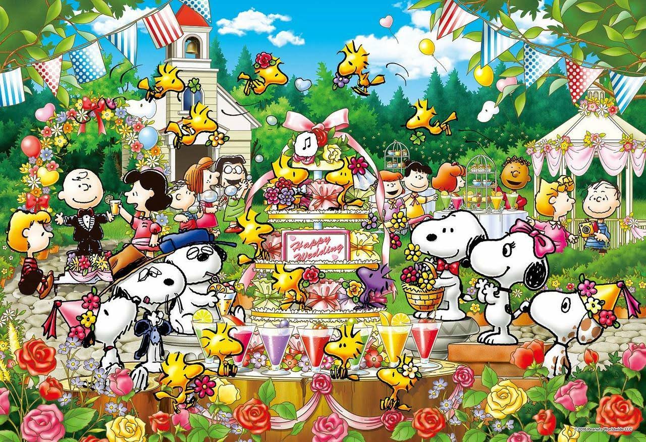 Epoch Jigsaw Puzzle 26-311s Peanuts Woodstock Wedding (300 Pieces)