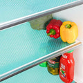 Bloss Refrigerator Liners Mats, Easy to Clean Fridge Liners, Washable Fridge Covers Pads, Shelf Liners for Kitchen Cabinets, Protect Freezer Shelves(Grid,18"X157")
