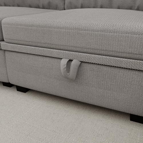 Modular U Shaped Sectional Sofa with Storage, Navy Z7285