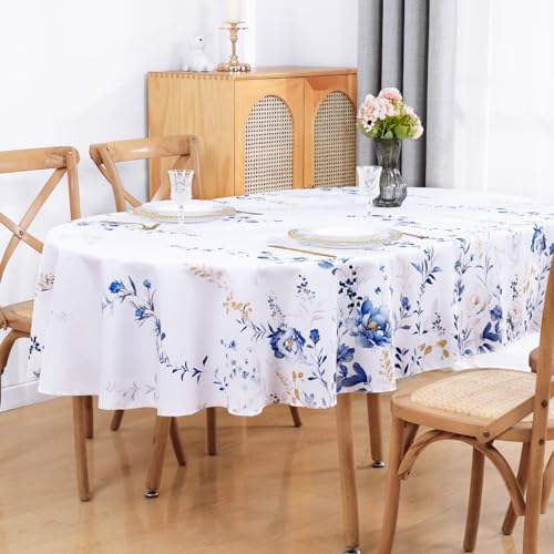 Watercolor Wildflower Floral Tablecloth Rectangle 60x104 Inch O516