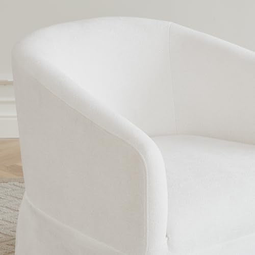Swivel Accent Chair Modern Barrel Armchair, 22-inch Wide Seat, Sand S928