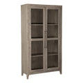 Ashley Furniture Dalenville 2-Door Wood Accent Cabinet in Antiqued Light Gray