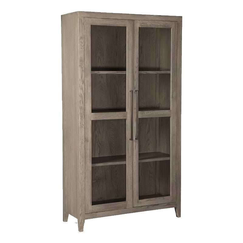 Ashley Furniture Dalenville 2-Door Wood Accent Cabinet in Antiqued Light Gray