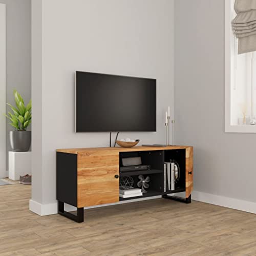 Acacia Wood TV Stand with 4 Compartments U222