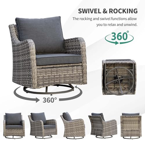 14 Pieces Modular Patio Furniture Set with Coffee Table, Brown Rattan Outdoor Sectional Q240660