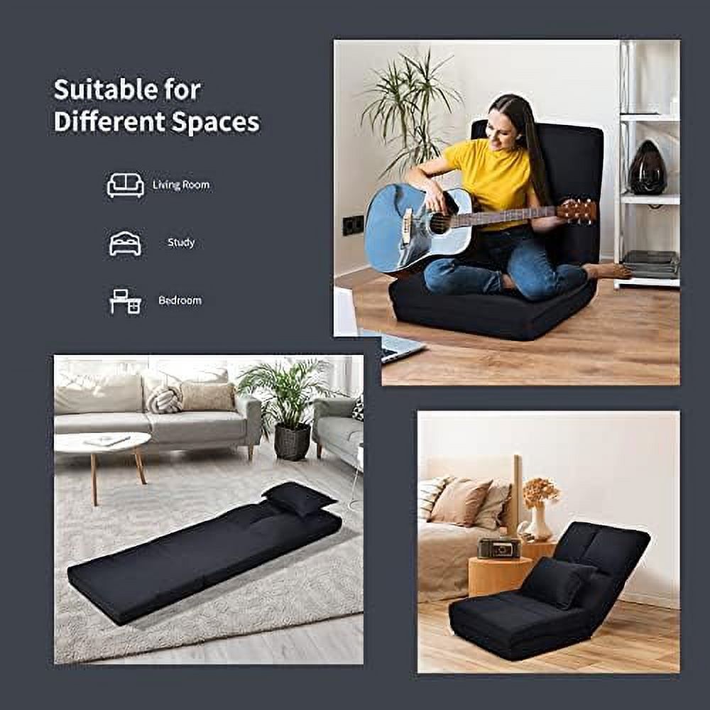 GEROBOOM Folding Sofa Bed with Pillow, Convertible Sleeper Chair for Adults E75308