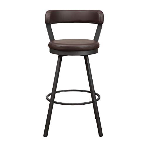 Lexicon Ruthie Swivel Counter Stool, Set of 2, Black F824718