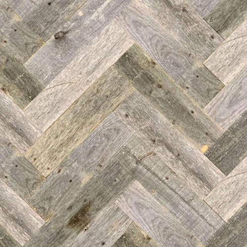 BarnwoodUSA Real Reclaimed Wood Wall Planks for Nail Up Application, Weathered Gray, 8 Square Feet V31996