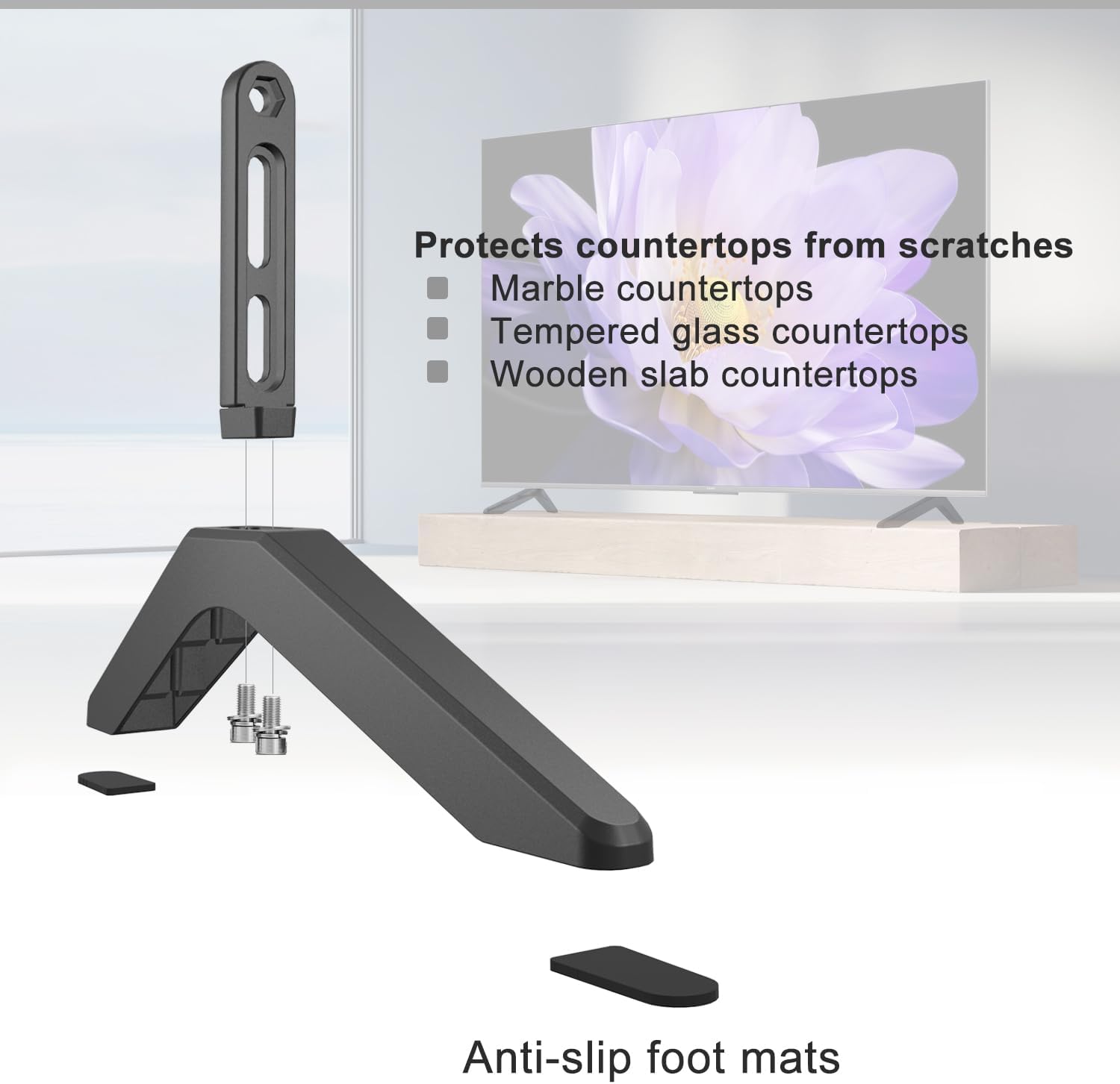 TV Stand Pedestal Feet for TVs with Mounting Holes W186