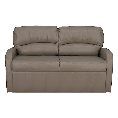 RecPro Charles 65" Jack Knife RV Sleeper Sofa with Arms, Mahogany F330