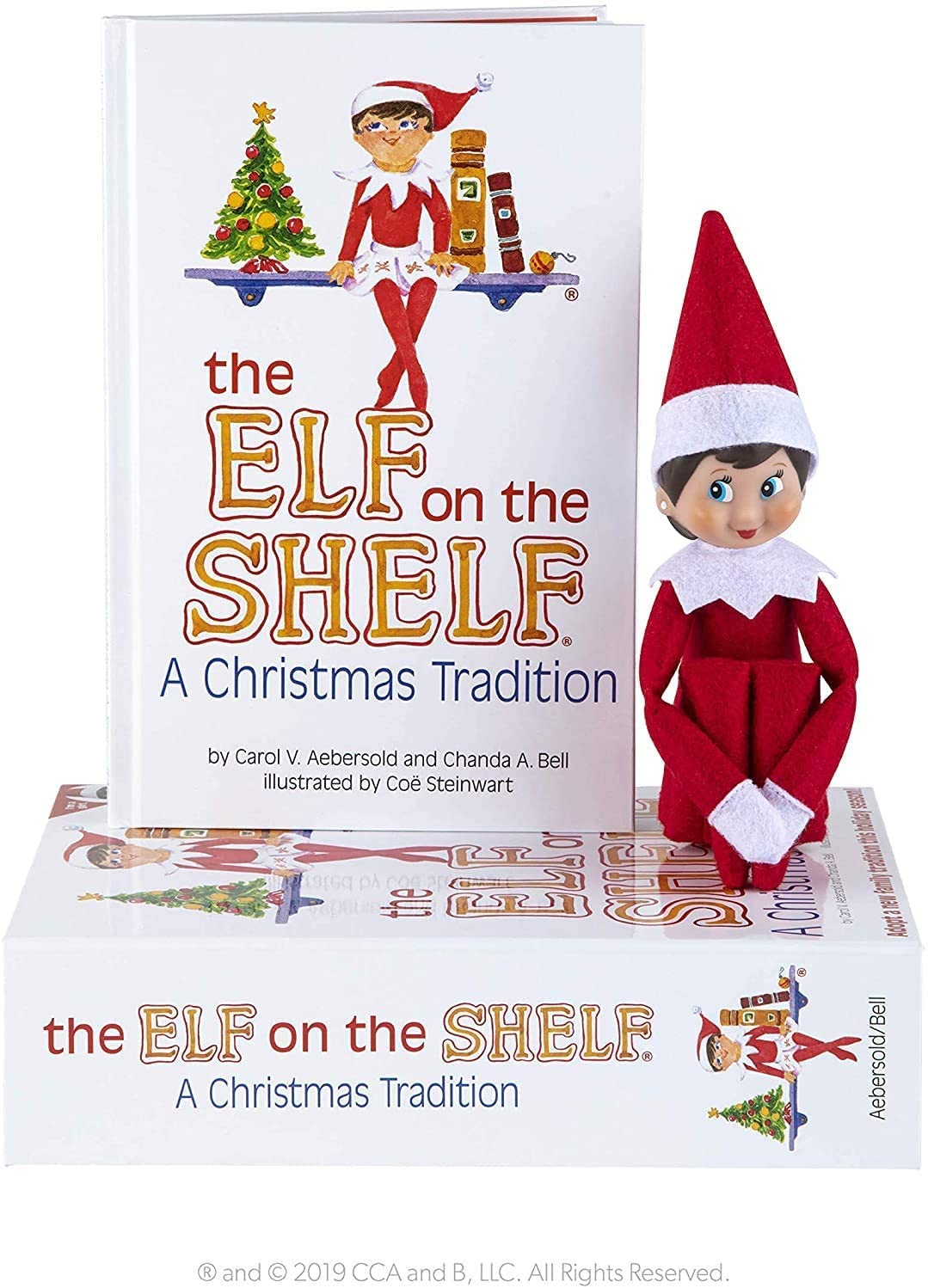 The Elf on the Shelf: A Christmas Tradition Brown-Eyed Girl Scout Elf with Plush Toy U697