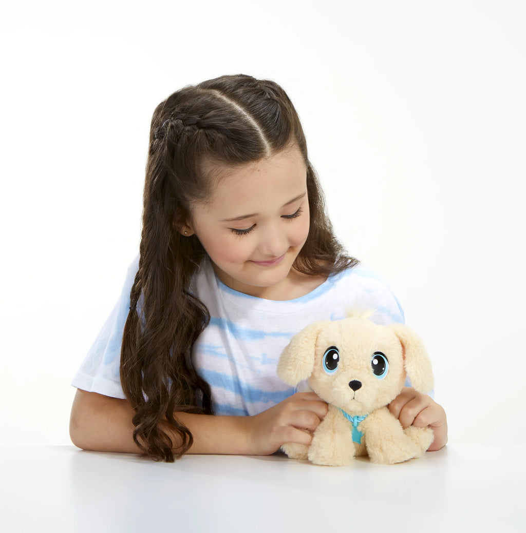 Little Tikes Rescue Tales Adoptable Pets Golden Retriever Interactive Plush Toy with Collar and House O927