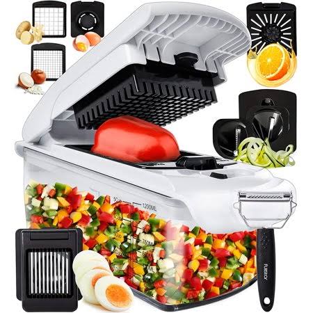 FullStar Vegetable Chopper Onion Chopper Dicer - Peeler Food Chopper Salad Chopper Vegetable Cutter Vegetable Spiralizer Vegetab