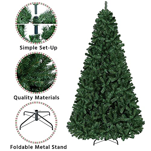 Yaheetech 6ft Premium Spruce Hinged Artificial Christmas Tree with 796 Branch Tips F6591