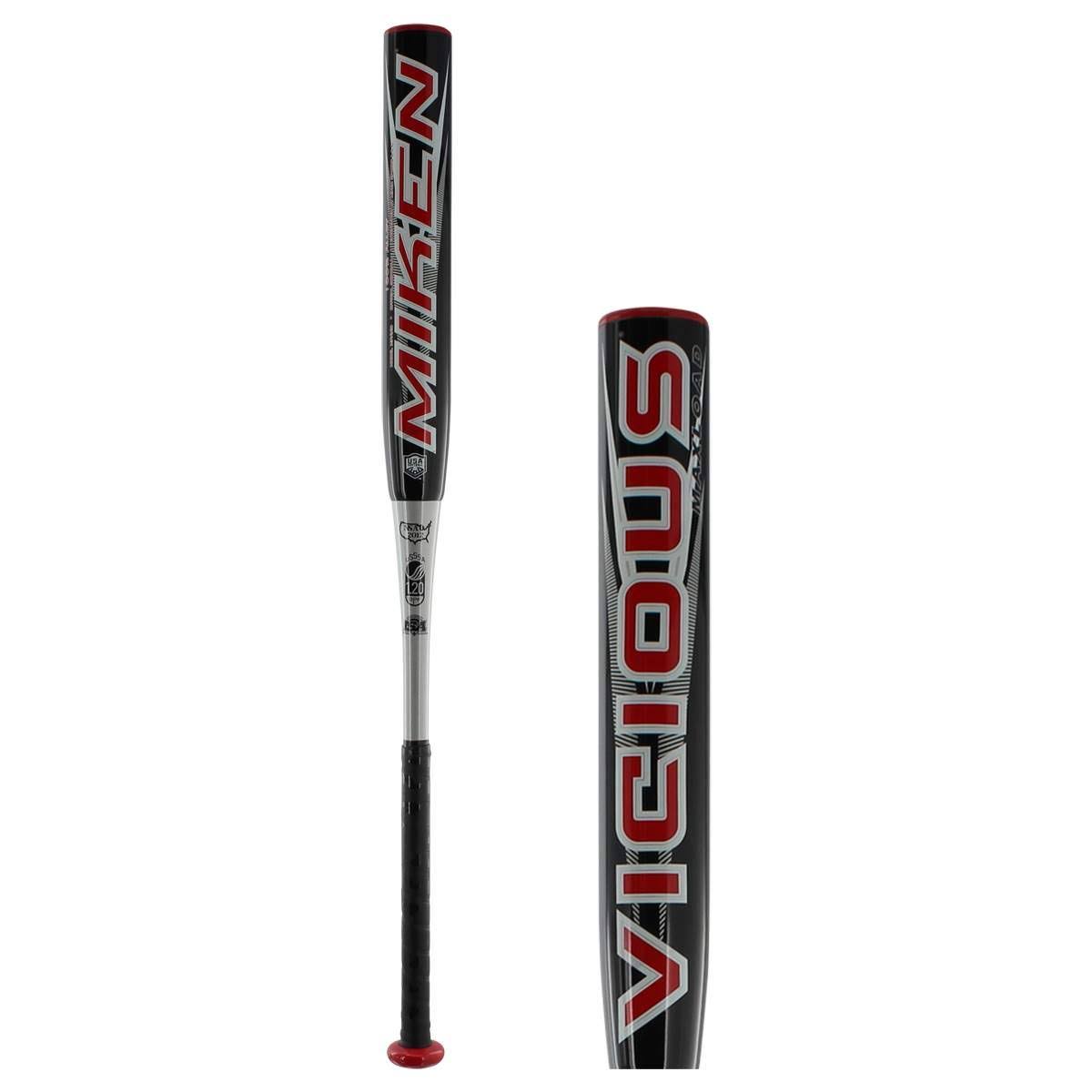 Miken Vicious ASA/USSSA End-Loaded Slow Pitch Softball Bat: MPAV19
