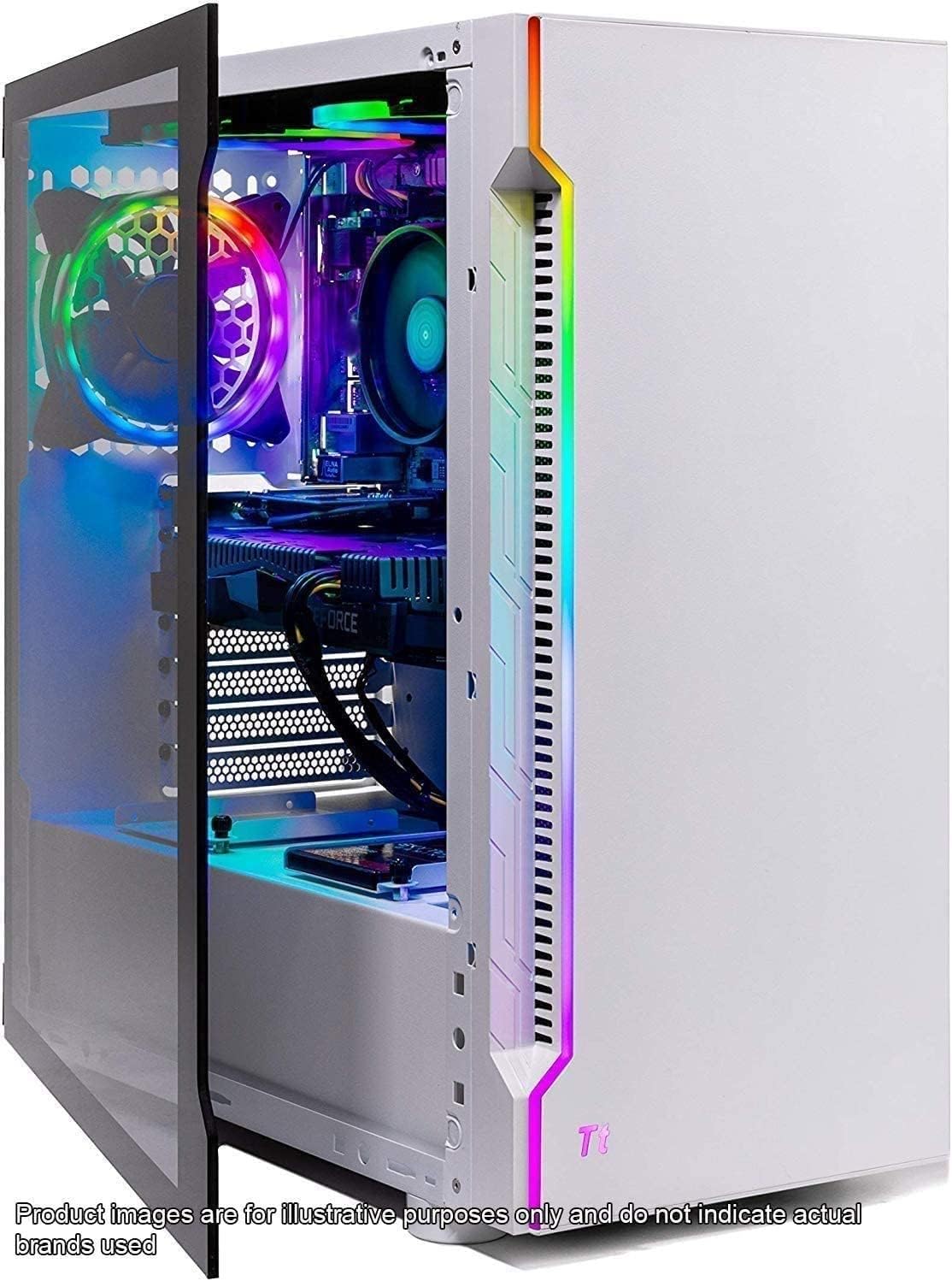 Skytech Gaming Archangel 3.0 Gaming PC Desktop, Intel Core i5, RTX 3060, 16GB RAM, 1TB SSD, White P623