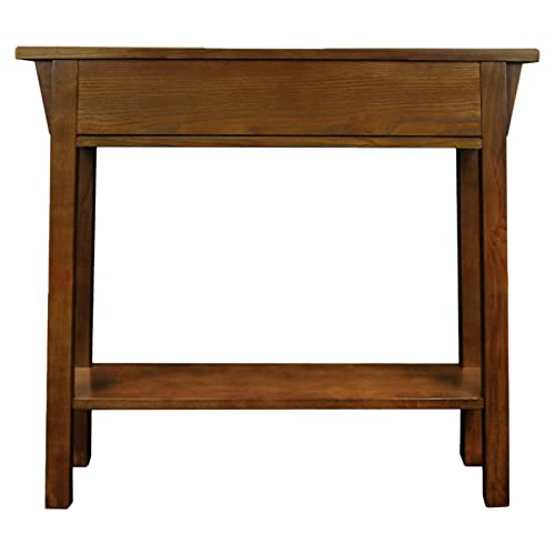 Leick Home 8233 Mission Console Table, Solid Wood, Medium Oak Finish X7801