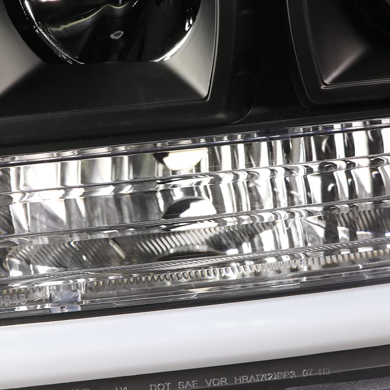 SPEC-D TUNING LED Light Bar Projector Headlights for 2007-2013 GMC Sierra B3664