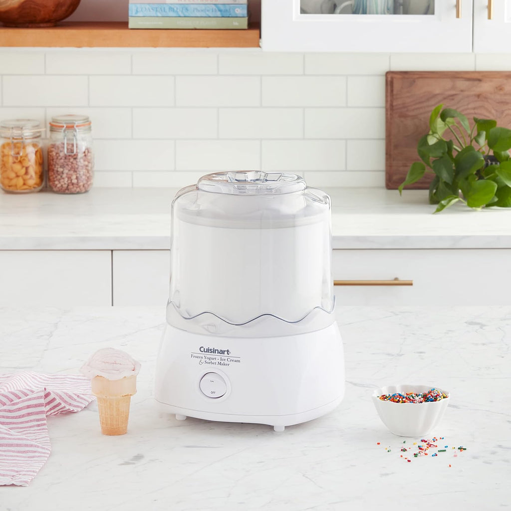 Cuisinart ICE-20P1 Automatic 1.5-Quart Ice Cream Maker, White B685