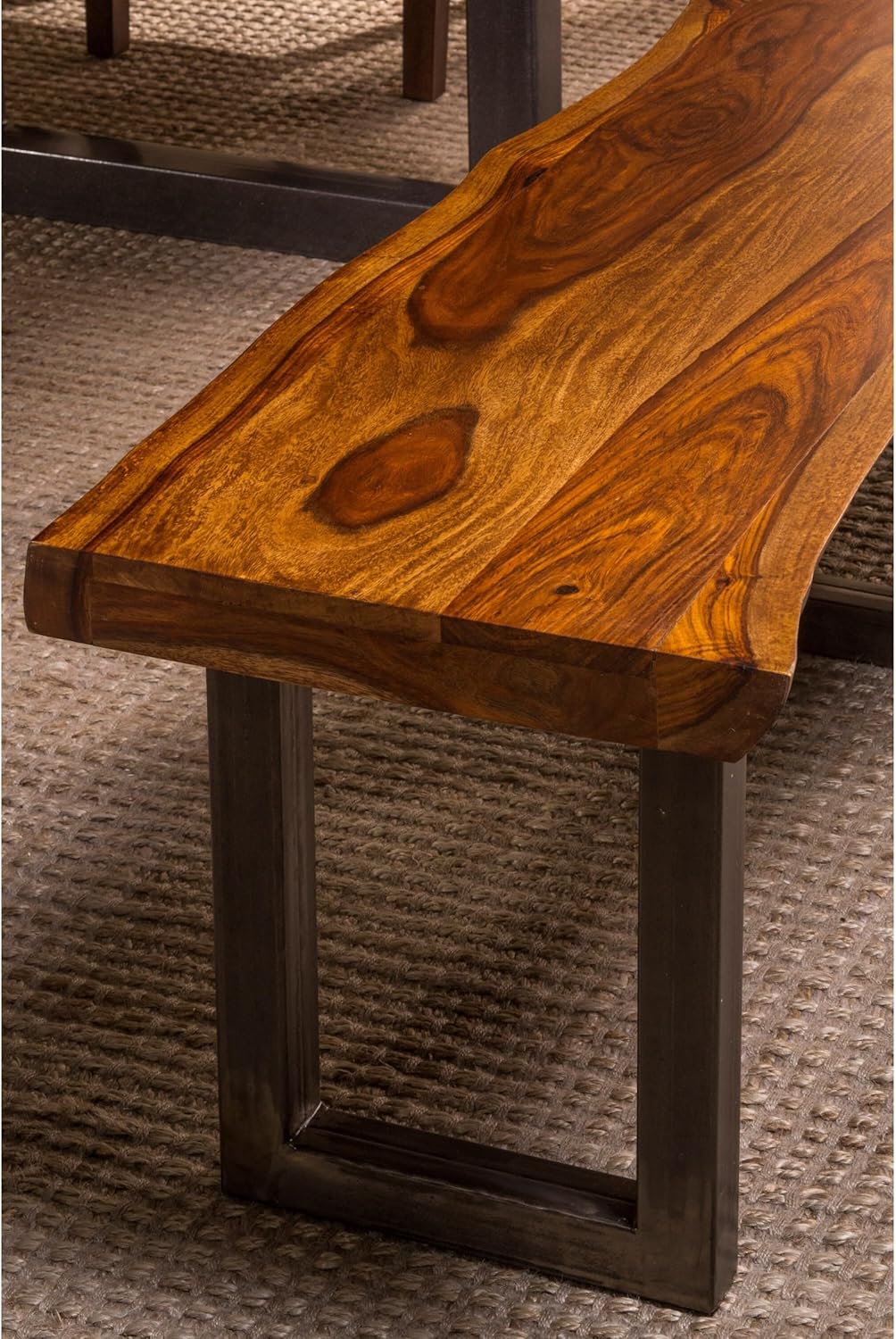 Hillsdale Furniture Emerson Wood Rectangle Dining Table with Metal Base A554957