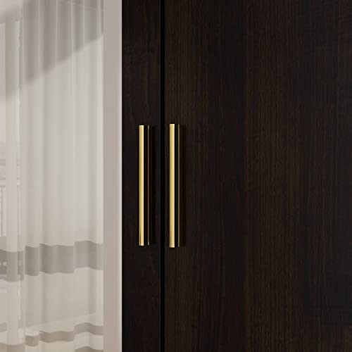 FAMAPY 4-Door Wardrobe Closet with Mirror, White O943