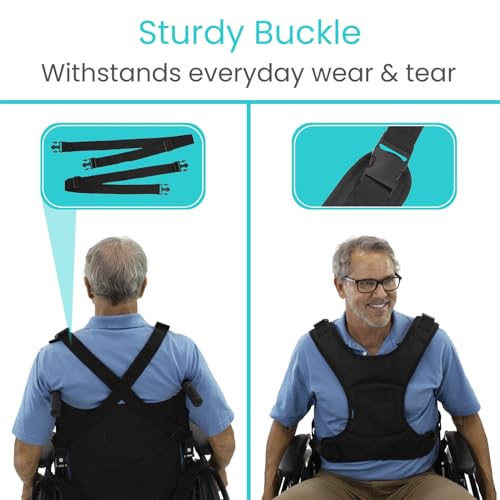Vive Wheelchair Harness for Adults - Seat Belt with Adjustable Straps J503