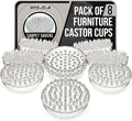 DIY Doctor Furniture Caster Cups - Furniture Coasters for Heavy Furniture - Carpet Protectors for Furniture Legs - Carpet Savers - 53 Spikes on Each Cup - Pack of 8