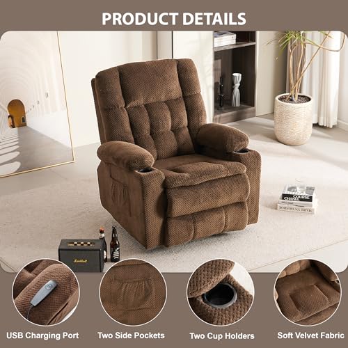 Power Lift Recliner Chair for Elderly with Massage and Heating D8685
