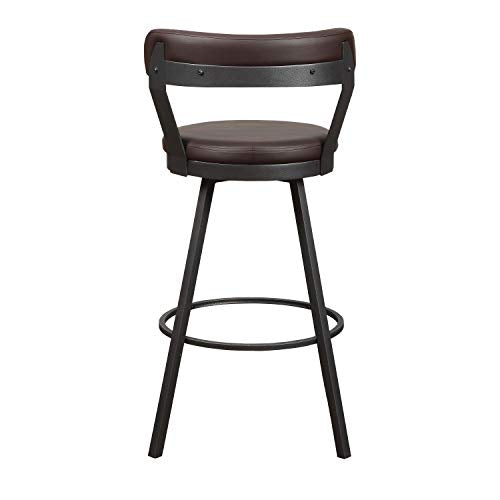 Lexicon Ruthie Swivel Counter Stool, Set of 2, Black F824718