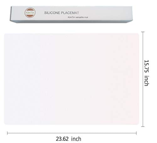 Extra Large Silicone Placemat Countertop Protector, Heat Resistant, Washable, Black P8214