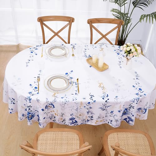 Watercolor Wildflower Floral Tablecloth Rectangle 60x104 Inch O516