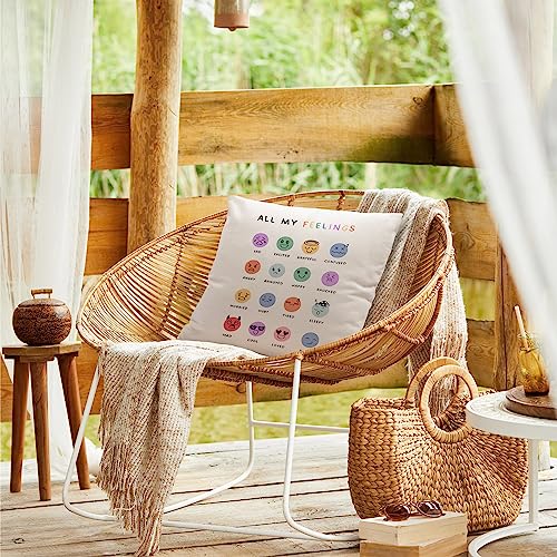 Mood Meter Pillow Covers 20x20 with Multiple Expressions P39389
