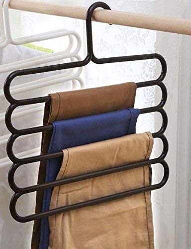 VNC 5-in-1 Multi-Layer Plastic Hanger Clothes Organiser, Pack of 3 P7077